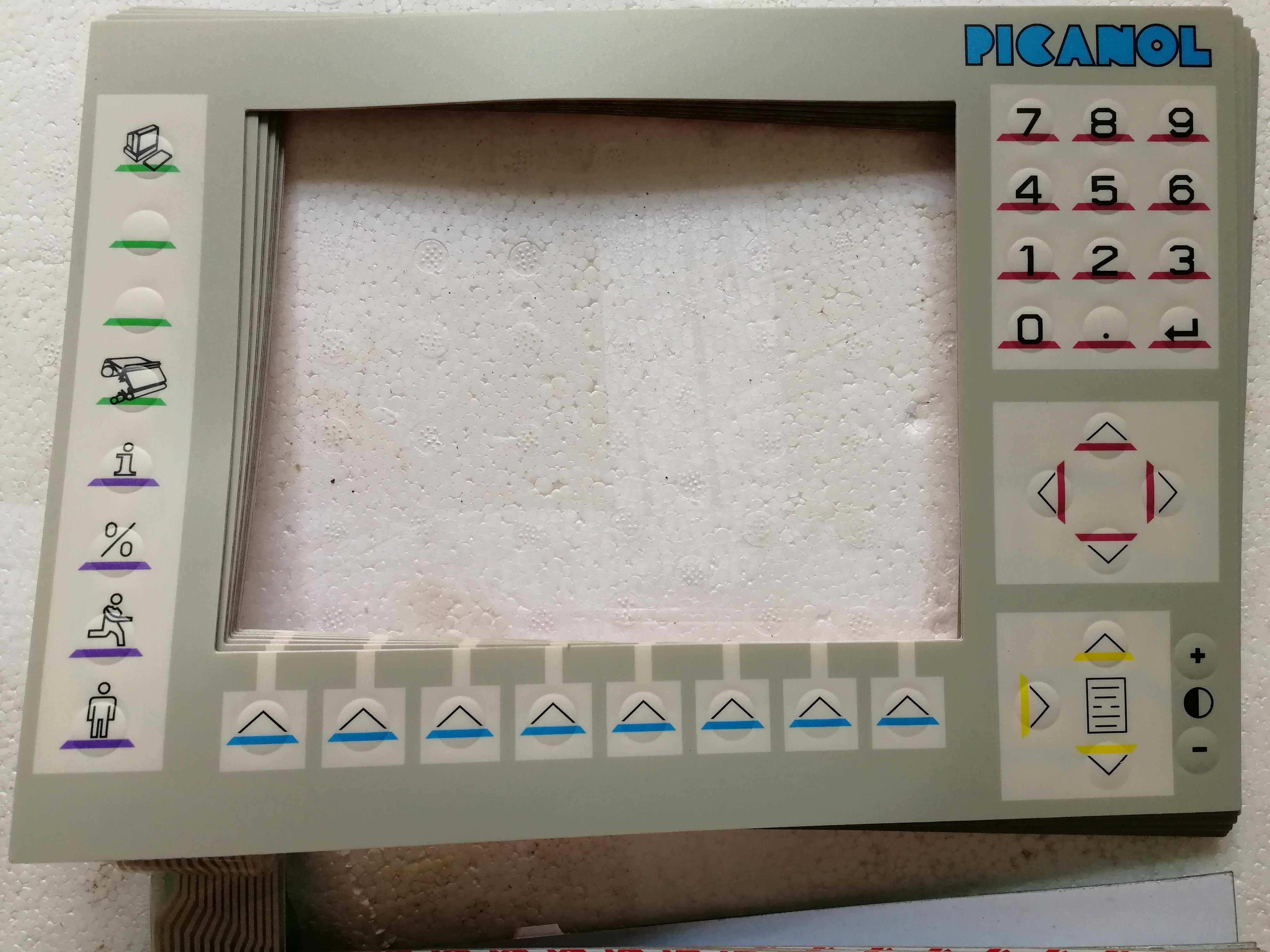 纺机配件伽玛OP织机显示器薄膜开关面板 显示器按键面板,纺织面料/辅料/配套,纺织机械配件,淘宝优惠券,粉丝福利购,淘宝优惠卷