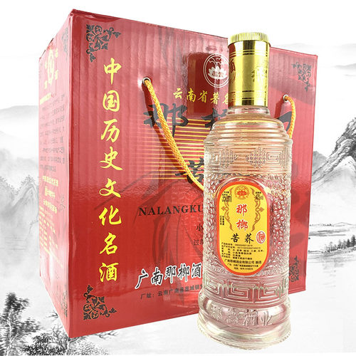 云南特产那榔苦荞酒文山特产酒 350ml ×6瓶清香型40度中度酒