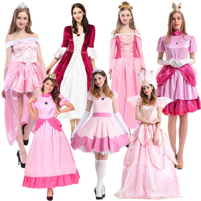 碧琪爱洛仙女教母公主粉色连衣裙