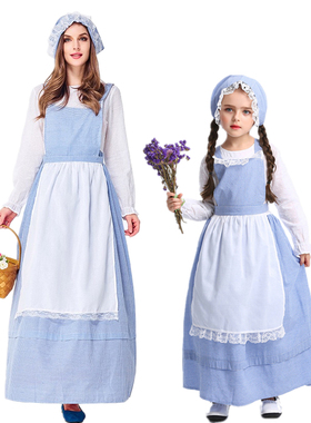 舞台装荷兰传统民族服饰小学生女孩cos衣服装扮欧洲话剧亲子表演