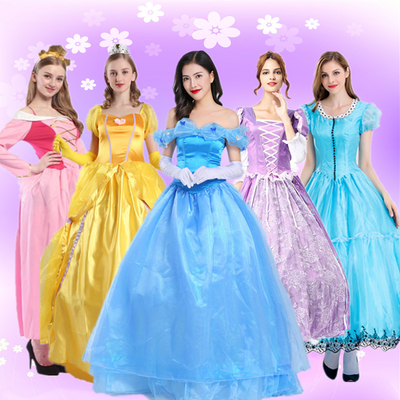 cosplay魔发奇缘动漫礼服公主裙