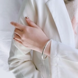 Серебряный браслет для друга, серебро 925 пробы, простой и элегантный дизайн, серебро 999 пробы