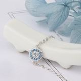 Браслет, серебро 925 пробы, в корейском стиле, простой и элегантный дизайн