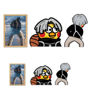 ikun汽车贴纸划痕贴电动车贴网红热梗小黑子坤鸡你太美磁吸反光贴