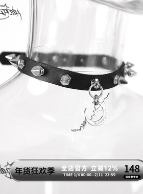原创电月punk摇滚柳丁颈链项圈
