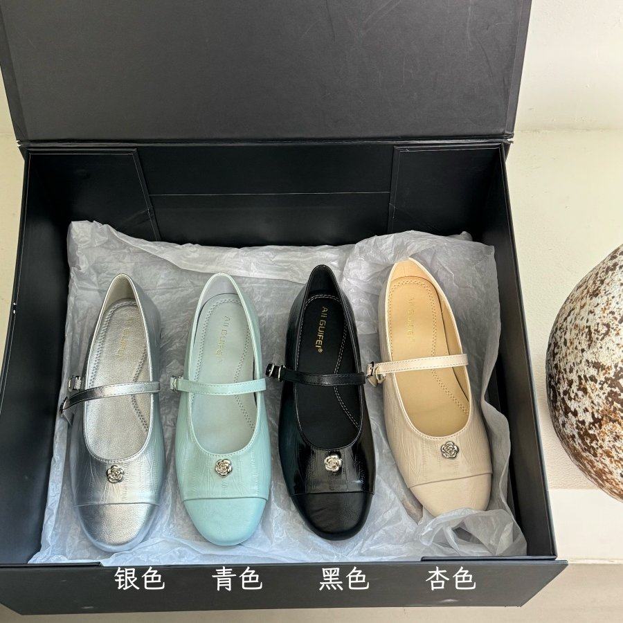 简约风玛丽珍鞋女平底一字带通勤百搭单鞋浅口多色,女鞋,浅口单鞋,淘宝优惠券,粉丝福利购,淘宝优惠卷