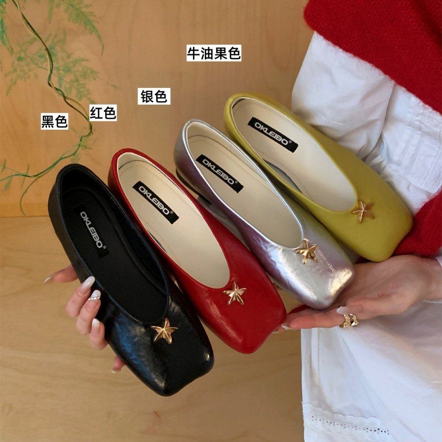 玛丽珍鞋女软底一脚蹬百搭方头浅口单鞋平底鞋,女鞋,玛丽珍鞋,淘宝优惠券,粉丝福利购,淘宝优惠卷