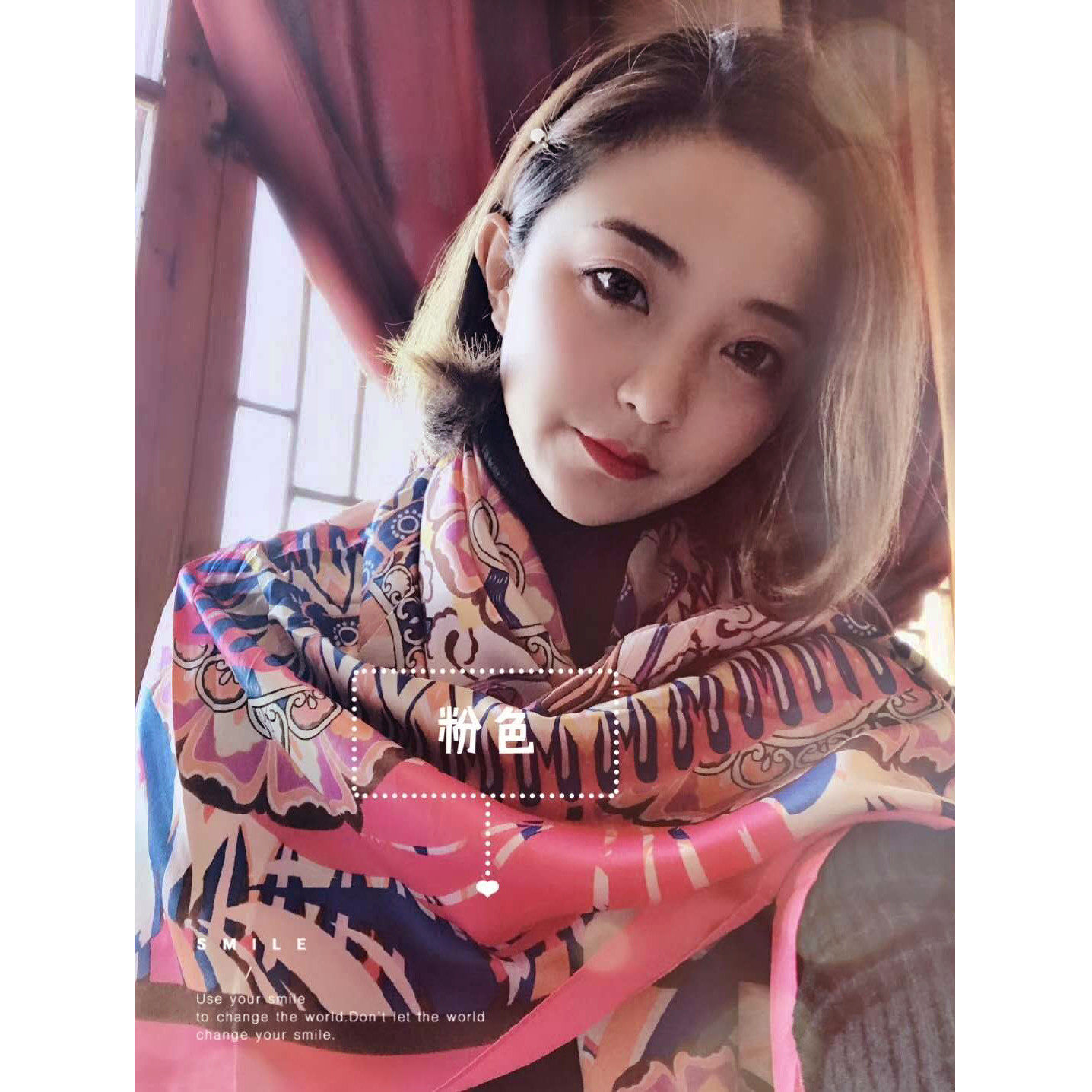 敦煌丝巾莫高窟壁画三兔藻井飞天