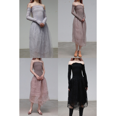 marclebihan露肩连衣裙