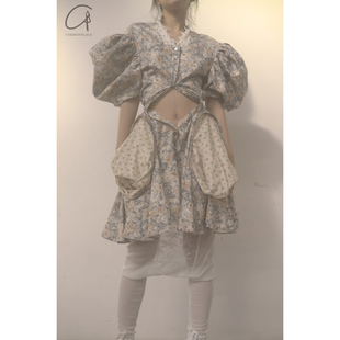 裤 纯棉茶玫瑰连衫 连衣裙 日本 place 70%OFF common Jennyfax