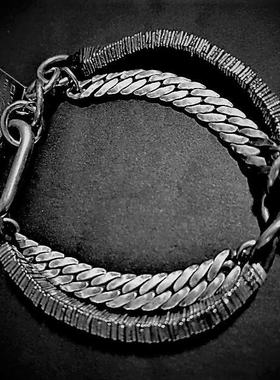 GOTI 马皮连接手链  925银 BR2227 意大利手工制作