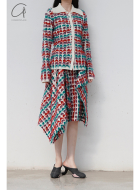 80%OFF NAN KNITS  不规则彩点半裙