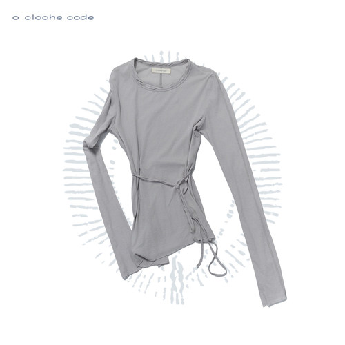 欧阳娜娜 o cloche code 26SS 闲适系带长袖