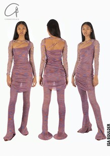 双面不对称连衣裙 BOULDER 印度尼西亚 ISA 70%OFF