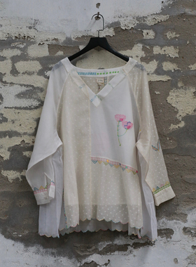 EKA KOTA 26春夏 多色手工印花图案上衣