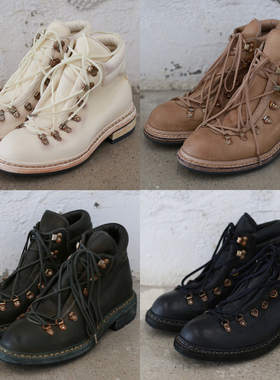 GUIDI 19 Hiking 马皮带衬里登山靴 亮皮  意大利 工匠