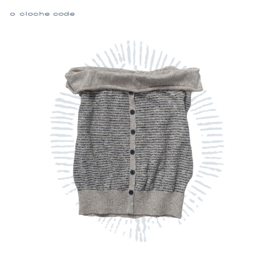 o cloche code 26SS 条纹系带抹胸