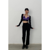 80%OFF 丝绒宽松喇叭休闲裤 OUDE WAAG