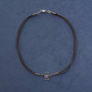 SALE E PEPE 纯银双人舞编绳项链