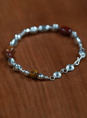 SALE E PEPE 纯银蛋黄石串珠手链 commonplace品牌集合店