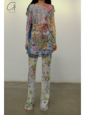 70%OFF CONSTANÇA ENTRUDO  日落怪物手工编织水晶上衣