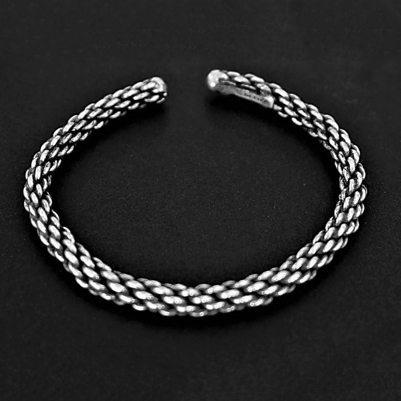 GOTI 手链手镯 925银 BR327 意大利 做旧