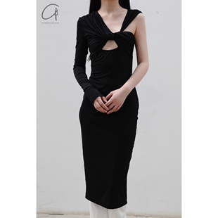 梭织单肩不对称拖地迷笛连衣裙 Dojaka 80%OFF Nensi