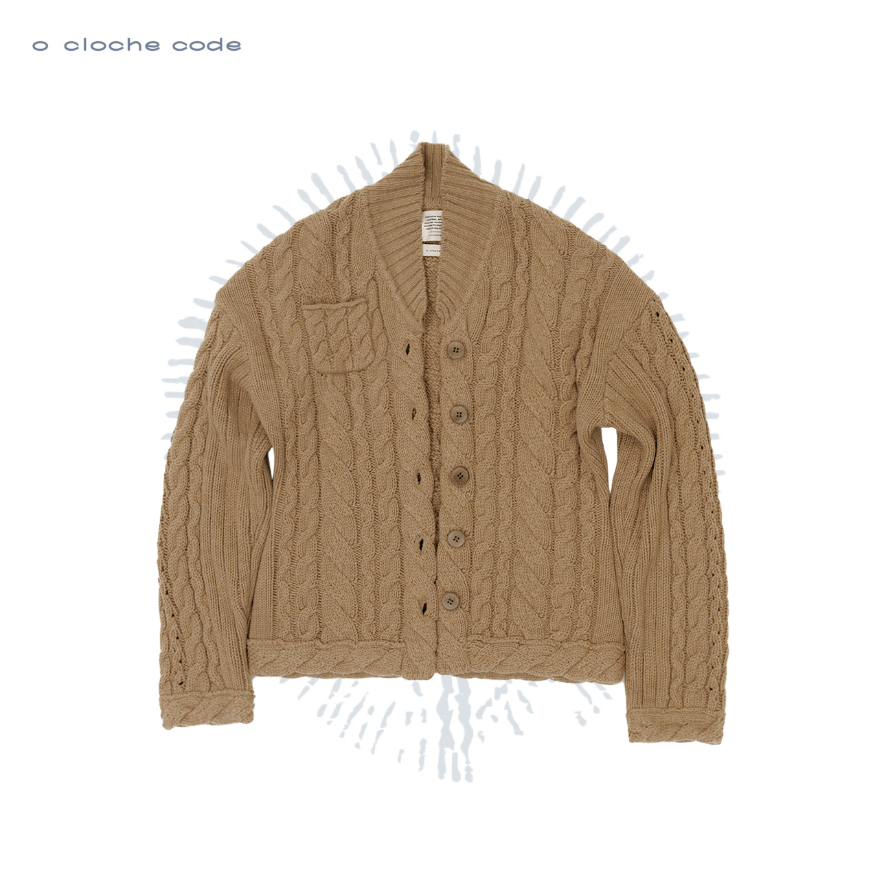 o cloche code 25秋冬 粗针绞花毛衣