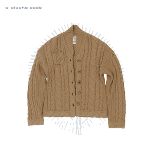 o cloche code 25秋冬 粗针绞花毛衣