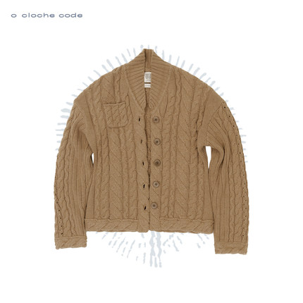 o cloche code 25秋冬 粗针绞花毛衣