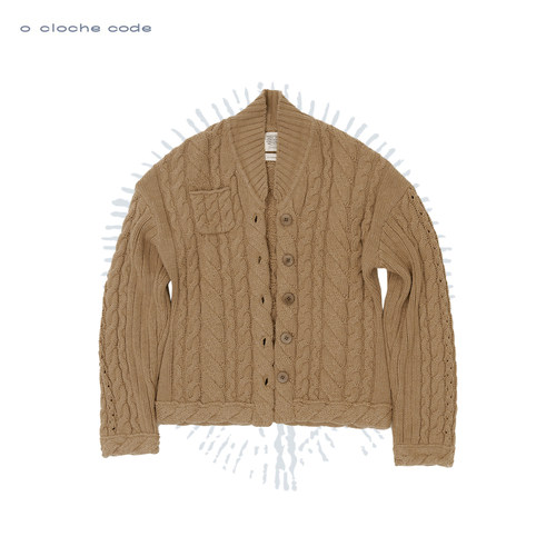 o cloche code 25秋冬 粗针绞花毛衣