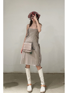 m.a+Maurizio Amadei带花边露背连衣裙棉意大利commonplace