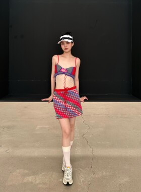 40%OFF NAN KNITS 手钩斜纹迷你短裙  commonplace 品牌集合店