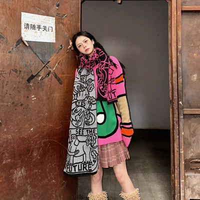 Walter van beirendonck  羊毛围巾系列