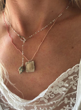 Antomoon 女式玻璃珠项链