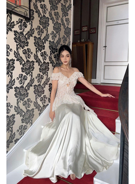 PengTai  系带褶皱连衣裙