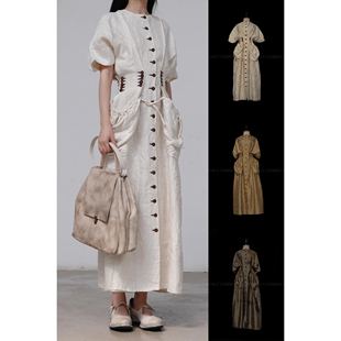 Mutedance 排扣束腰连衣裙系列