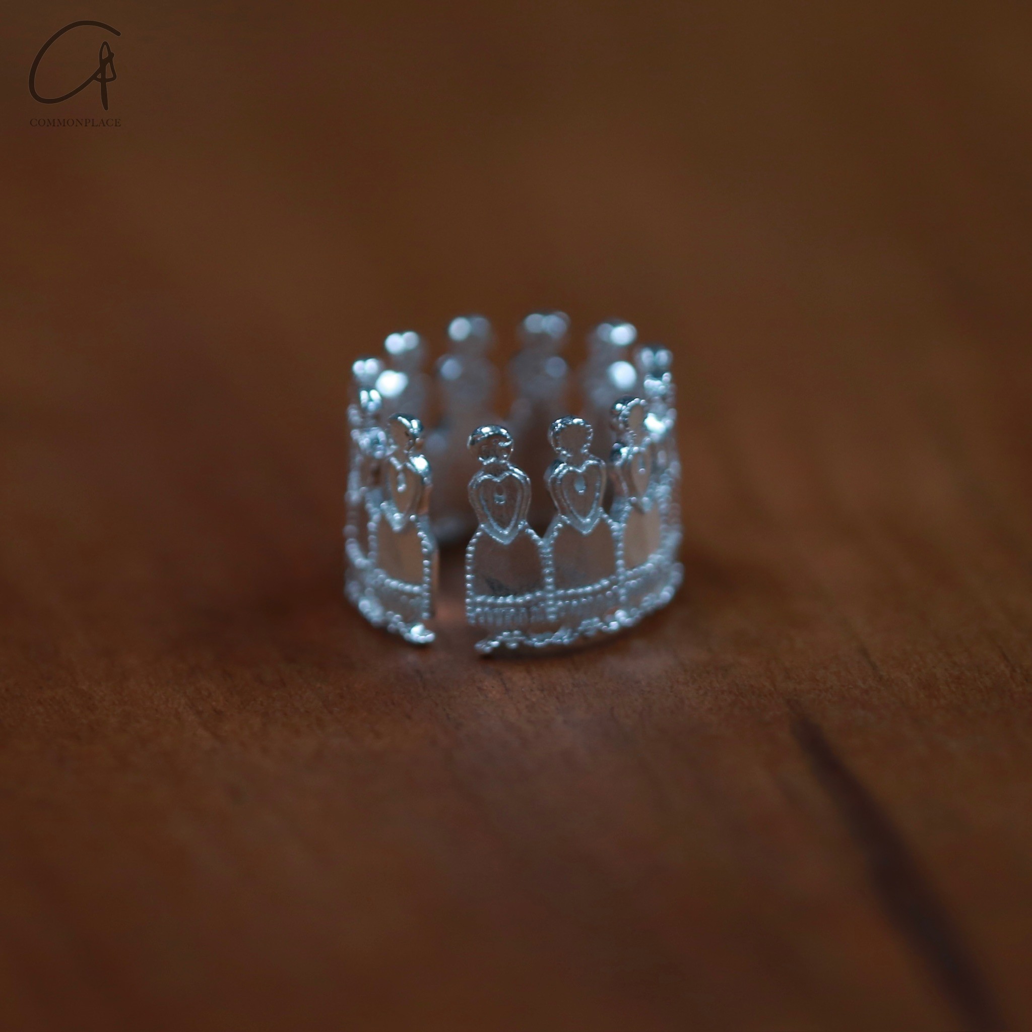 SALE E PEPE 纯银空心女人戒指