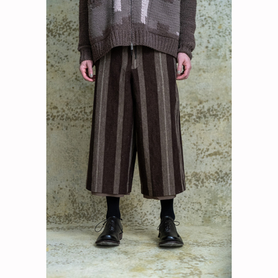 DEVOA 高端线 Cromagnon 条纹羊毛裤 男