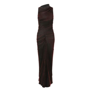 抽褶弹力丝绒连衣裙 26早春 OUDE WAAG