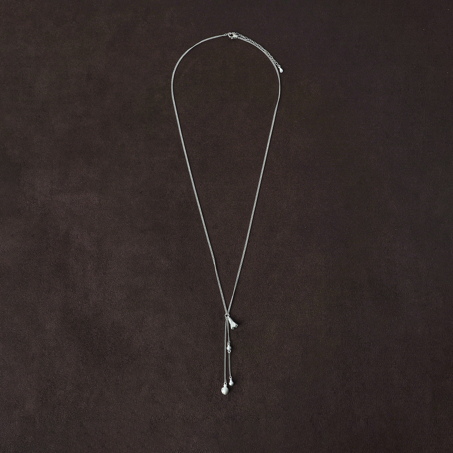 OLIO E ACETO 纯银花篮流苏长项链