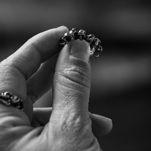 WERKSTATT MUNCHEN 925银 M1920 循环骷髅戒指 德国高程度手工