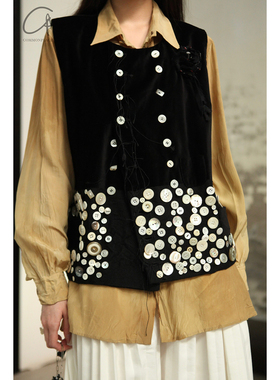 ARCHIVIO J.M.Ribot 手工缀饰马甲背心 意大利