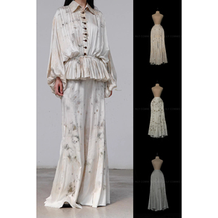 系列 花染褶皱喇叭口长裤 40%OFF Mutedance