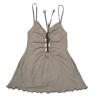 25秋冬 棉麻系带长吊带背心 built RUI