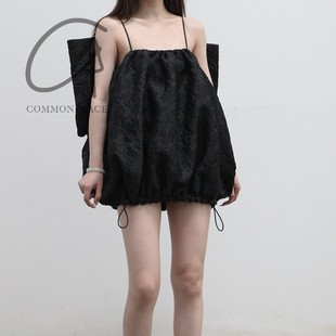 SHUSHU place TONG common 品牌 泡泡蝴蝶结连衣裙 90%OFF