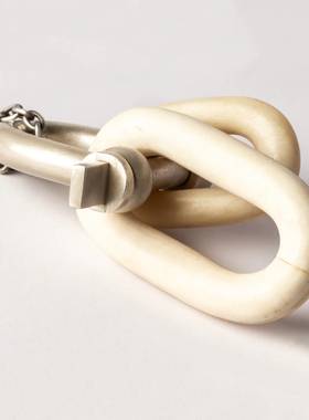 双连杆U型螺栓项链水牛骨