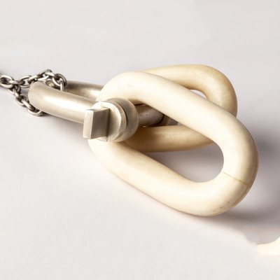 双连杆U型螺栓项链水牛骨