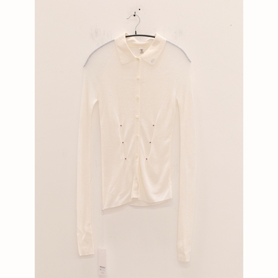 预 RUI built 缀珠羊毛衬衫