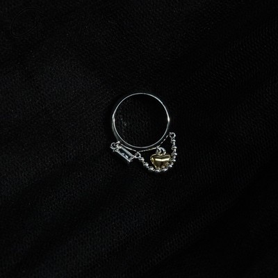 Ripple系列心吊坠戒指